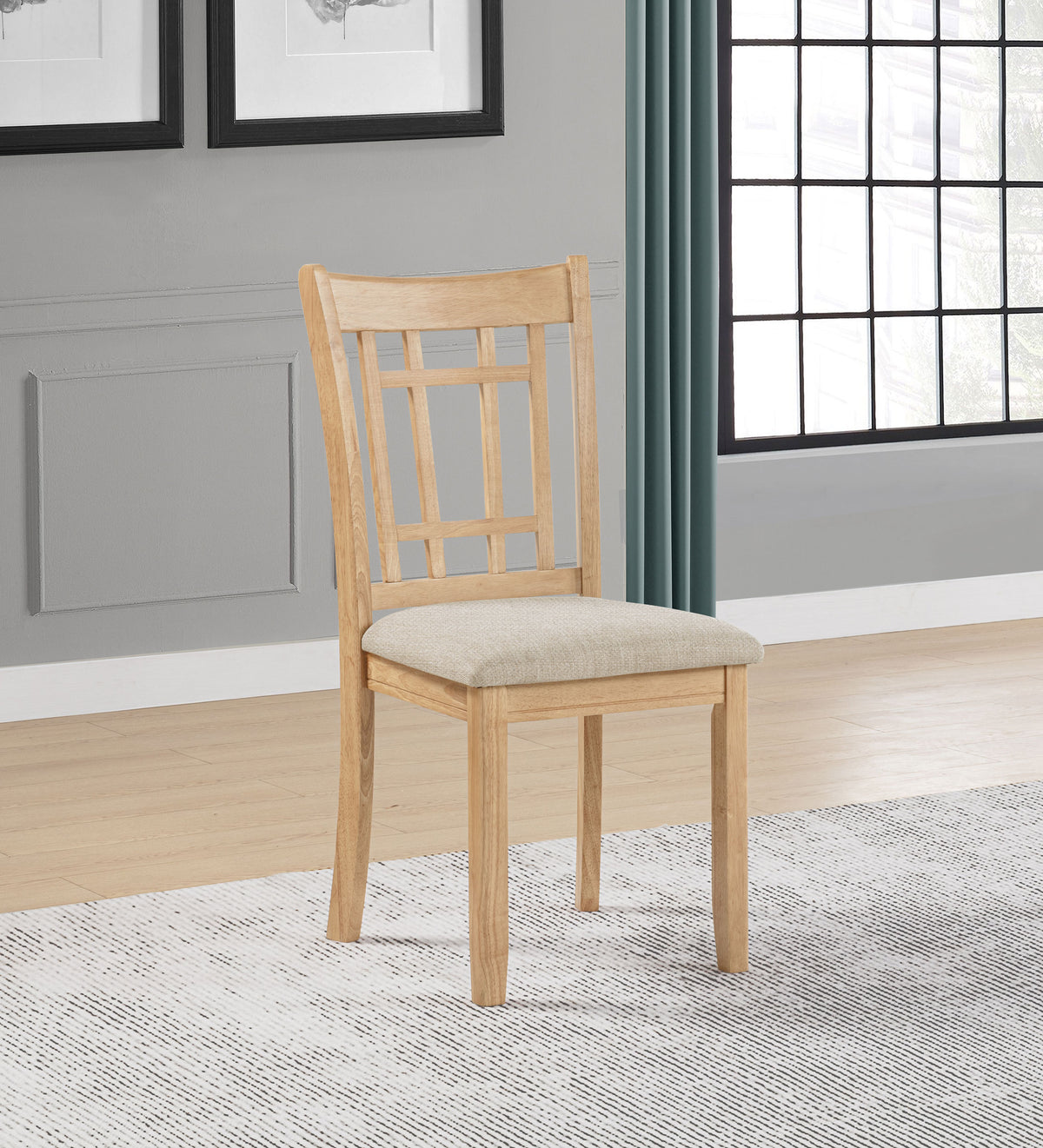 Lavon Round-to-Oval Extension Dining Table & 5-Piece Set - Pedestal Storage Base in Light Oak - lifestyle
