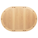 Lavon Oval Counter Height Extension Dining Table & Sets - Light Oak with Storage Pedestal & Linen Lattice-Back Chairs – view 13