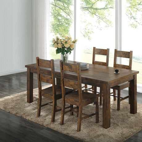 Coleman 79" Rectangular Dining Table & Sets - 5pcs- Table + 4 Side Chairs