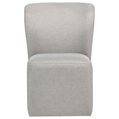Jaelynn Upholstered Parsons Dining Chairs with Casters (Set of 2) - Beige, Charcoal or Tan – view 4