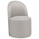 Aubrey Upholstered Barrel Dining Chairs, Set of 2 - Beige (Set of 2)