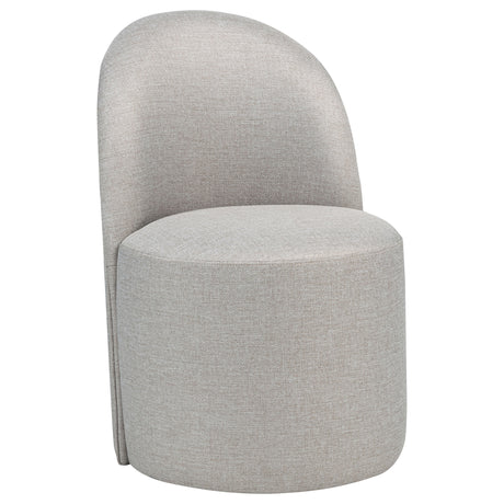 Aubrey Upholstered Barrel Dining Chairs, Set of 2 - Beige (Set of 2)