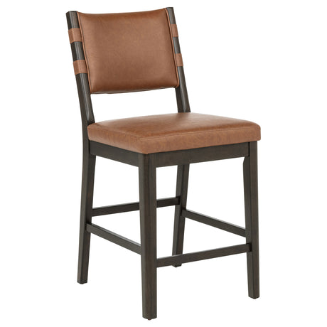 Tegan Faux Leather Dining or Counter Height Chairs, Set of 2 - Set of 2 Counter Height Chairs