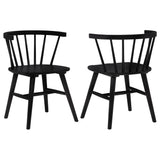 Jeffries Windsor Dining Side Chairs, Set of 2 - Black
