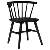 Jeffries Windsor Dining Side Chairs, Set of 2 - Spindle Back Wood Chairs in Black or Walnut – view 4