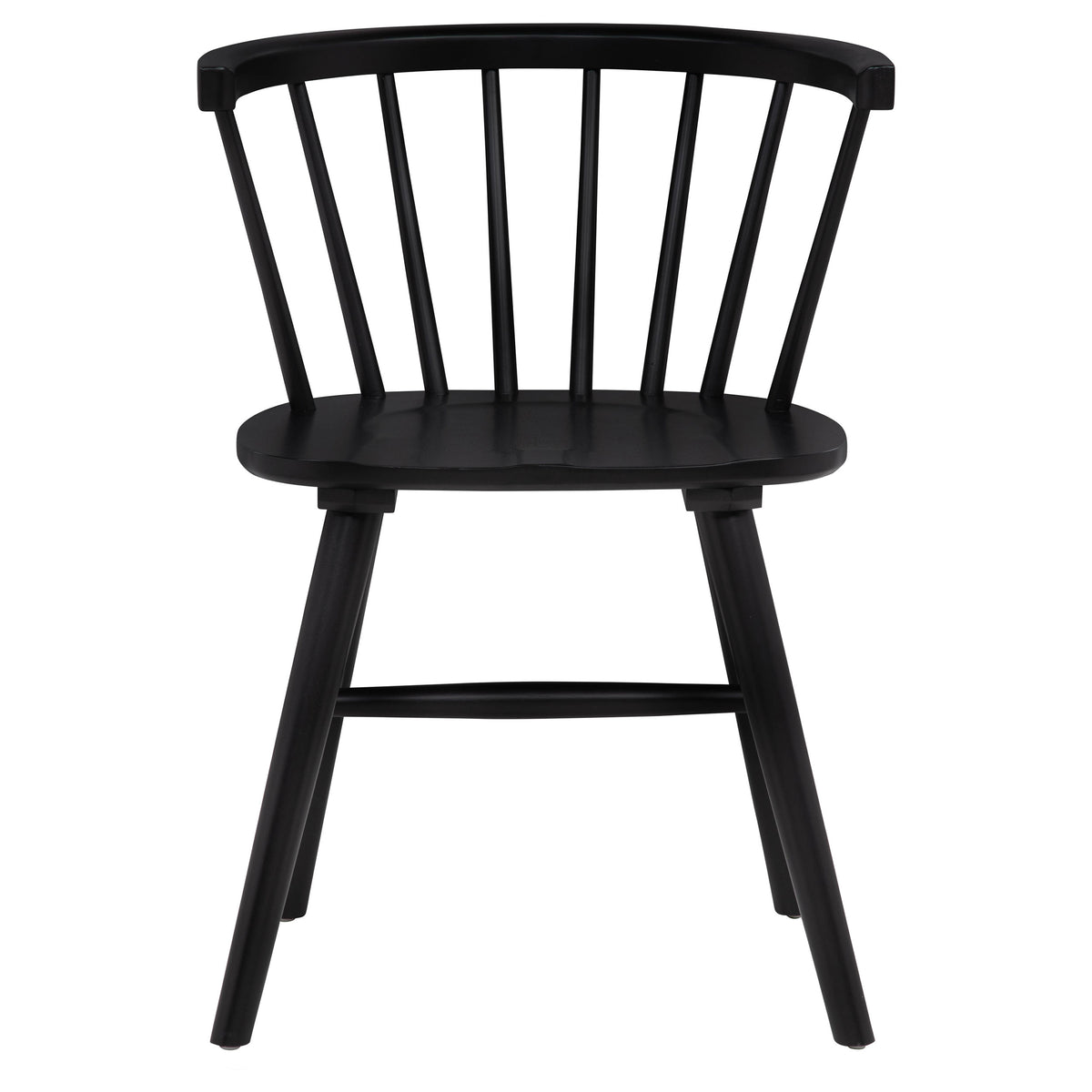 Jeffries Windsor Dining Side Chairs, Set of 2 - Spindle Back Wood Chairs in Black or Walnut – view 5