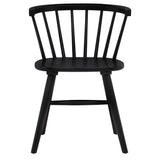 Jeffries Windsor Dining Side Chairs, Set of 2 - Spindle Back Wood Chairs in Black or Walnut – view 5