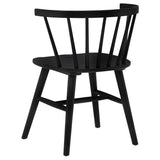 Jeffries Windsor Dining Side Chairs, Set of 2 - Spindle Back Wood Chairs in Black or Walnut – view 8