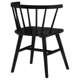 Jeffries Windsor Dining Side Chairs, Set of 2 - Spindle Back Wood Chairs in Black or Walnut – view 10