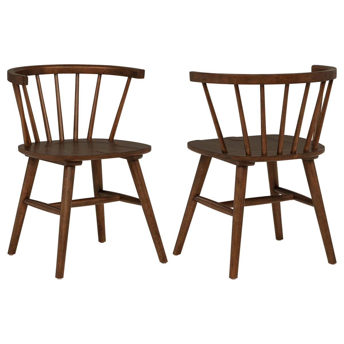Jeffries Windsor Dining Side Chairs, Set of 2 - Walnut