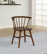 Jeffries Windsor Dining Side Chairs, Set of 2 - Spindle Back Wood Chairs in Black or Walnut – view 13