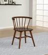 Jeffries Windsor Dining Side Chairs, Set of 2 - Spindle Back Wood Chairs in Black or Walnut – view 13