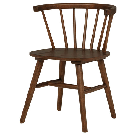Jeffries Windsor Dining Side Chairs, Set of 2 - Spindle Back Wood Chairs in Black or Walnut – view 16