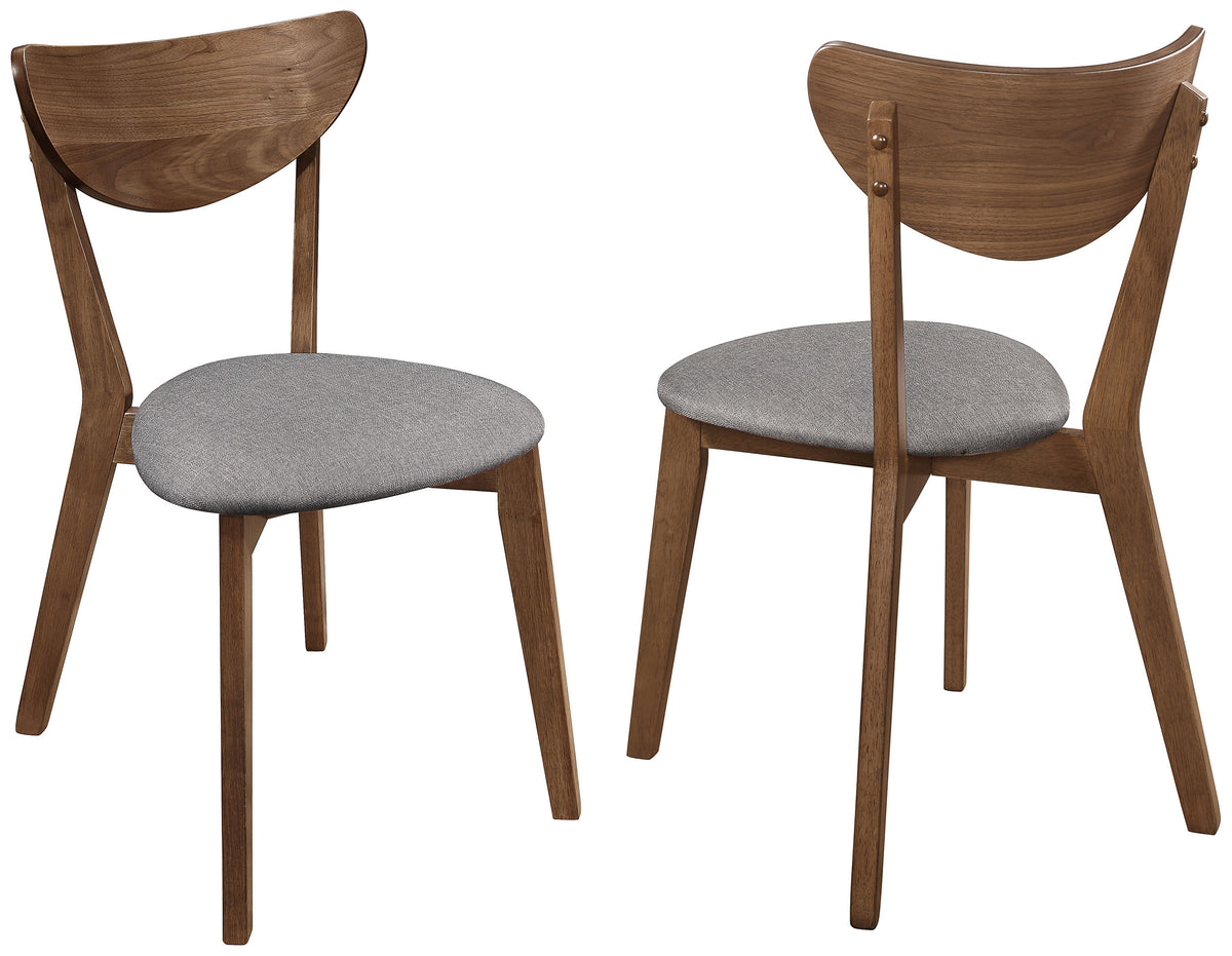 Alfredo Mid-Century Butterfly Leaf Dining Table & Sets - Set of 2 Side Chairs