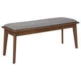 Alfredo Mid-Century Butterfly Leaf Dining Table & Sets - Dining Bench
