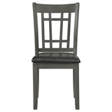Lavon 42-60" Round to Oval Extension Dining Table & Sets - Pedestal Storage in Medium Grey