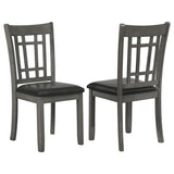 Lavon 42-60" Round to Oval Extension Dining Table & Sets - Set of 2 Side Chairs