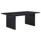 Brookmead Extendable Dining Collection - Wire-Brushed Black Table, Ivory Upholstered Chairs & Sideboard – view 11