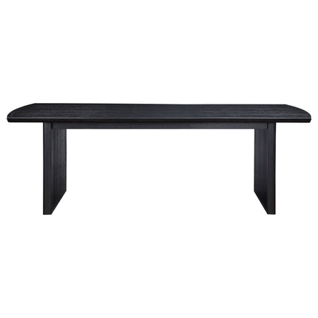 Brookmead Extendable Dining Collection - Wire-Brushed Black Table, Ivory Upholstered Chairs & Sideboard – view 12