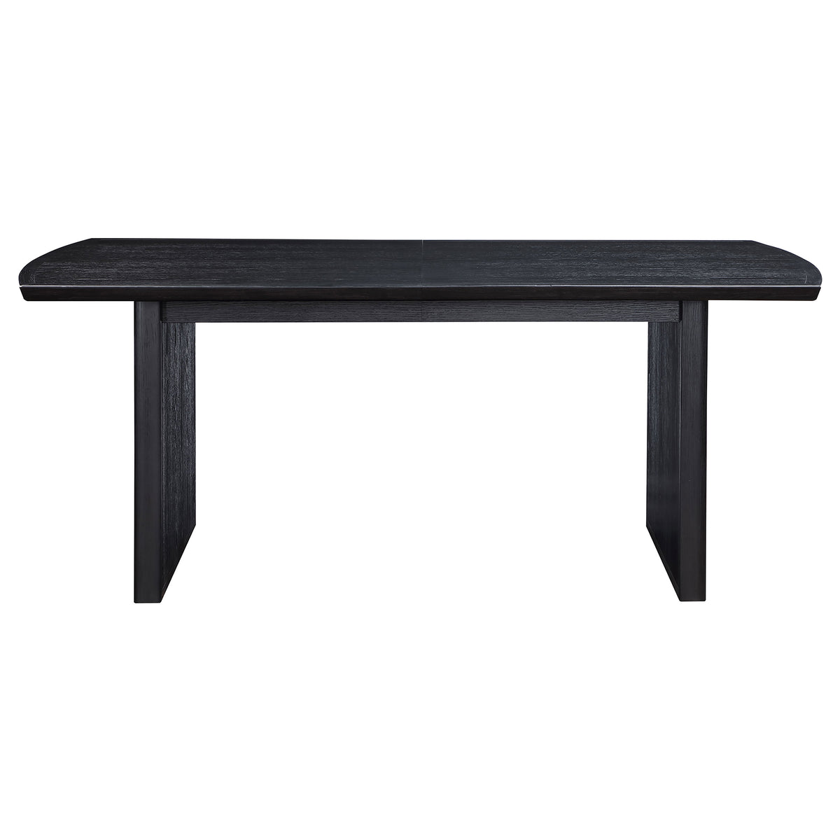 Brookmead Extendable Dining Collection - Wire-Brushed Black Table, Ivory Upholstered Chairs & Sideboard – view 13