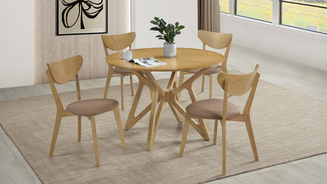 Elowen 42" Round Dining Table & 5-Piece Set - 5pcs- Table + 4 Side Chairs