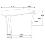 Dortch 63" Dining Table & Sets - Mid-Century Walnut Rubberwood with Curved-Back Brown Upholstered Chairs – view 12