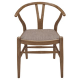 Dinah 47" Round Dining Table & 5-Piece Set - Mid-Century Walnut with Sculptural Interlocking Base – view 14