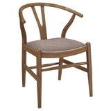 Crestmont Wishbone Dining Side Chairs (Set of 2) - Mid-Century Black or Walnut Wood with Upholstered Seat – view 15