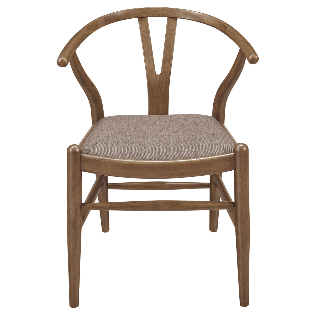 Crestmont Wishbone Dining Side Chairs (Set of 2) - Mid-Century Black or Walnut Wood with Upholstered Seat – view 16
