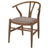 Crestmont Wishbone Dining Side Chairs (Set of 2) - Mid-Century Black or Walnut Wood with Upholstered Seat – view 17