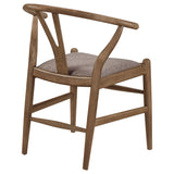 Crestmont Wishbone Dining Side Chairs (Set of 2) - Mid-Century Black or Walnut Wood with Upholstered Seat – view 20