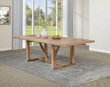 Middleton Extension Dining Collection - Natural Oak Veneer Table with Windsor or Upholstered Chairs, Bench & Sideboard - lifestyle