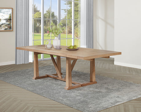 Middleton Extension Dining Collection - Natural Oak Veneer Table with Windsor or Upholstered Chairs, Bench & Sideboard - lifestyle