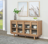 Middleton Extension Dining Collection - Natural Oak Veneer Table with Windsor or Upholstered Chairs, Bench & Sideboard - lifestyle