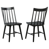 Middleton Extension Dining Collection - Set of 2 Black Windsor Side Chairs