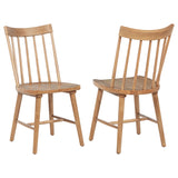 Middleton Extension Dining Collection - Set of 2 Natural Windsor Side Chairs
