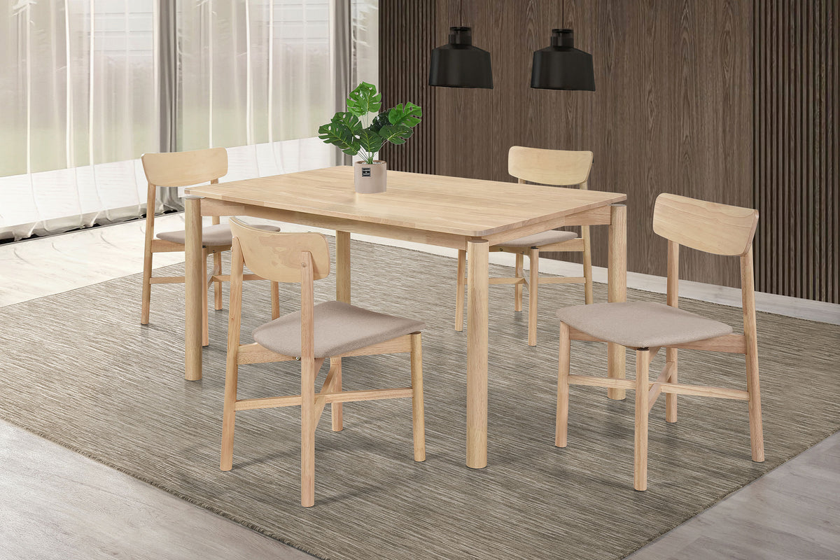Parkridge 59" Rectangular Dining Table & Sets - 5pcs- Table + 4 Side Chairs