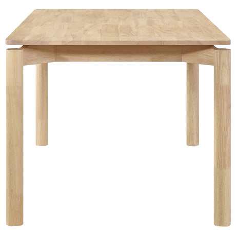 Parkridge 59" Rectangular Dining Table & Sets - Mid-Century White Washed Wood with Rounded-Back Chairs – view 17