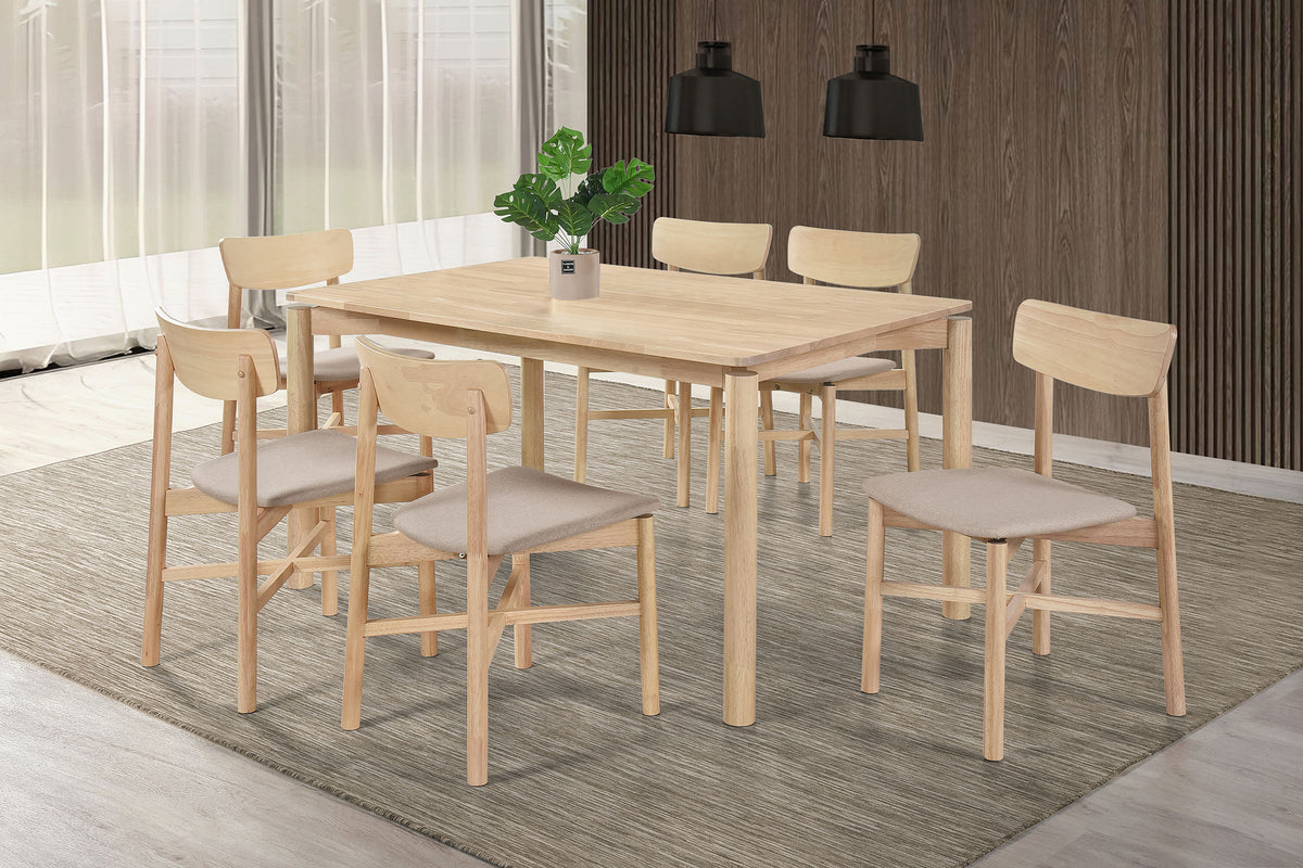 Parkridge 59" Rectangular Dining Table & Sets - 7pcs- Table + 6 Side Chairs