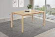 Parkridge 59" Rectangular Dining Table & Sets - Mid-Century White Washed Wood with Rounded-Back Chairs – view 1