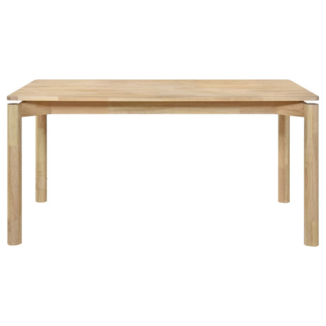 Parkridge 59" Rectangular Dining Table & Sets - Mid-Century White Washed Wood with Rounded-Back Chairs – view 7