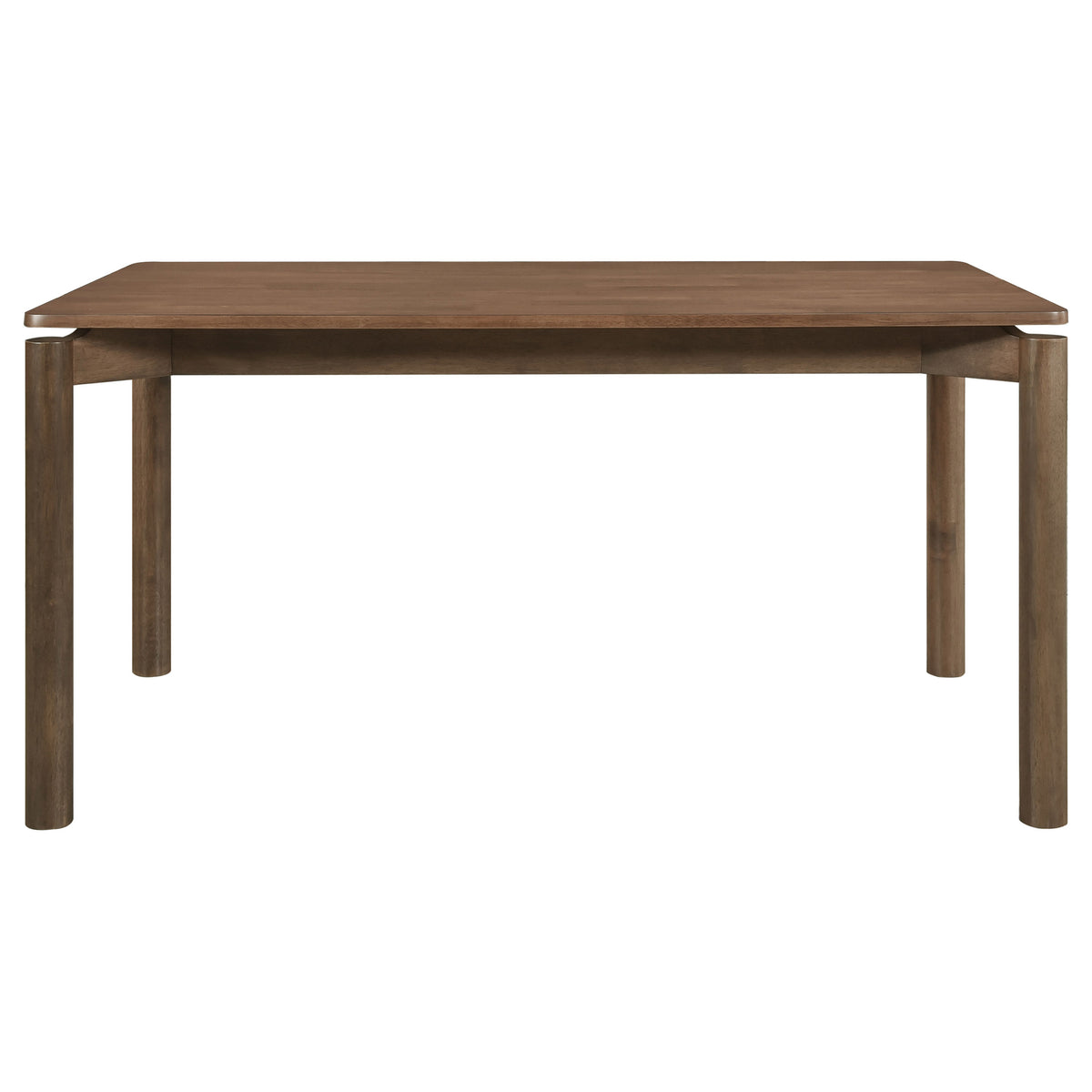 Parkridge 59" Dining Table & Sets - Mid-Century Rounded Legs & Upholstered Side Chairs in Natural Walnut – view 15