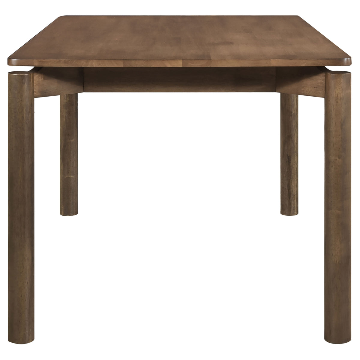 Parkridge 59" Dining Table & Sets - Mid-Century Rounded Legs & Upholstered Side Chairs in Natural Walnut – view 16
