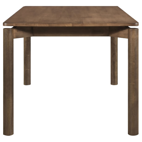 Parkridge 59" Dining Table & Sets - Mid-Century Rounded Legs & Upholstered Side Chairs in Natural Walnut – view 16