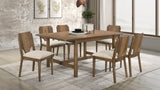Crestmore Dining Collection - 7pcs- Rectangular Table + 6 Side Chairs