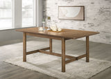 Crestmore Dining Collection - 71" Rectangular Trestle or 46" Round Table, Wedge-Back Chairs & Sideboard in Walnut – view 1