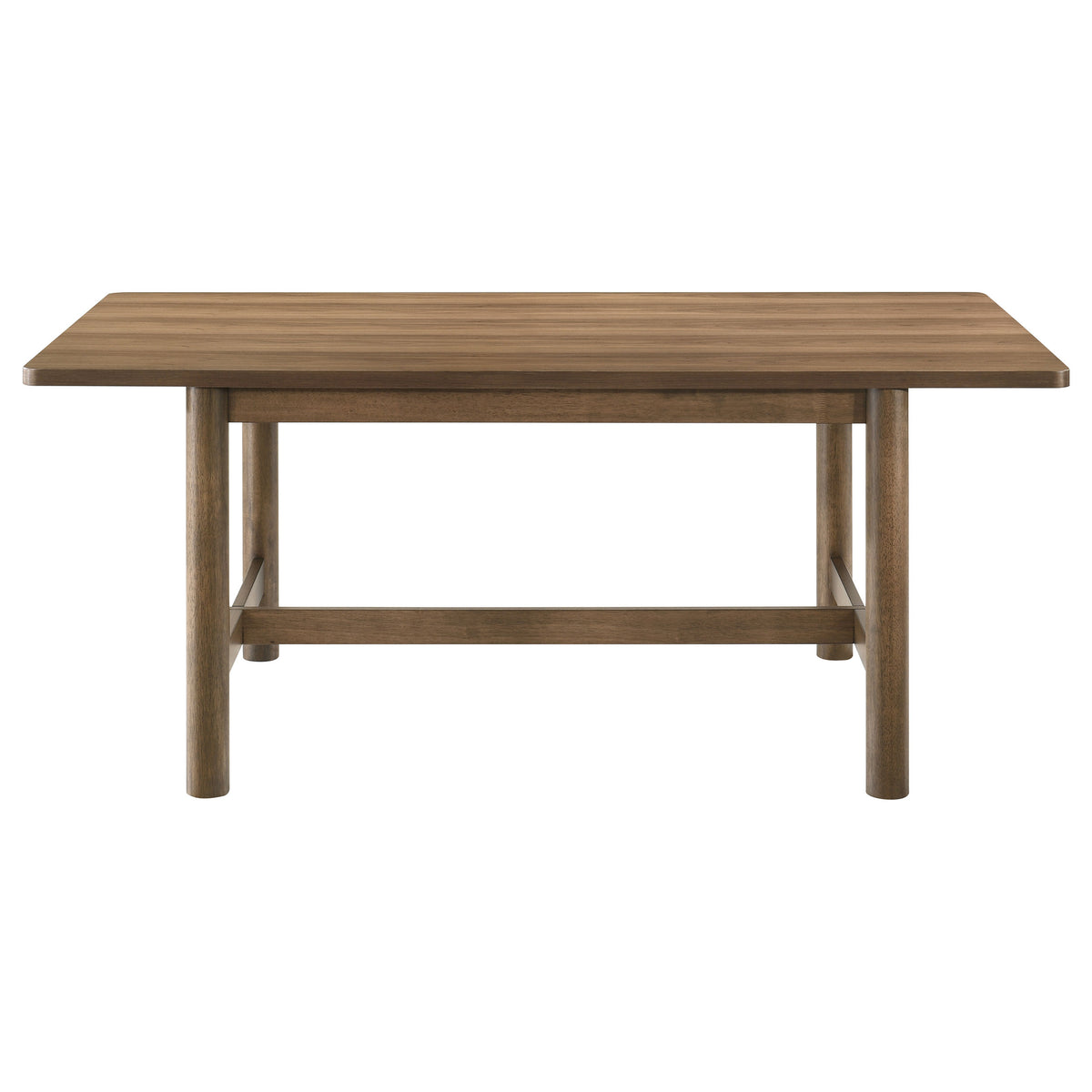Crestmore Dining Collection - 71" Rectangular Trestle or 46" Round Table, Wedge-Back Chairs & Sideboard in Walnut – view 12