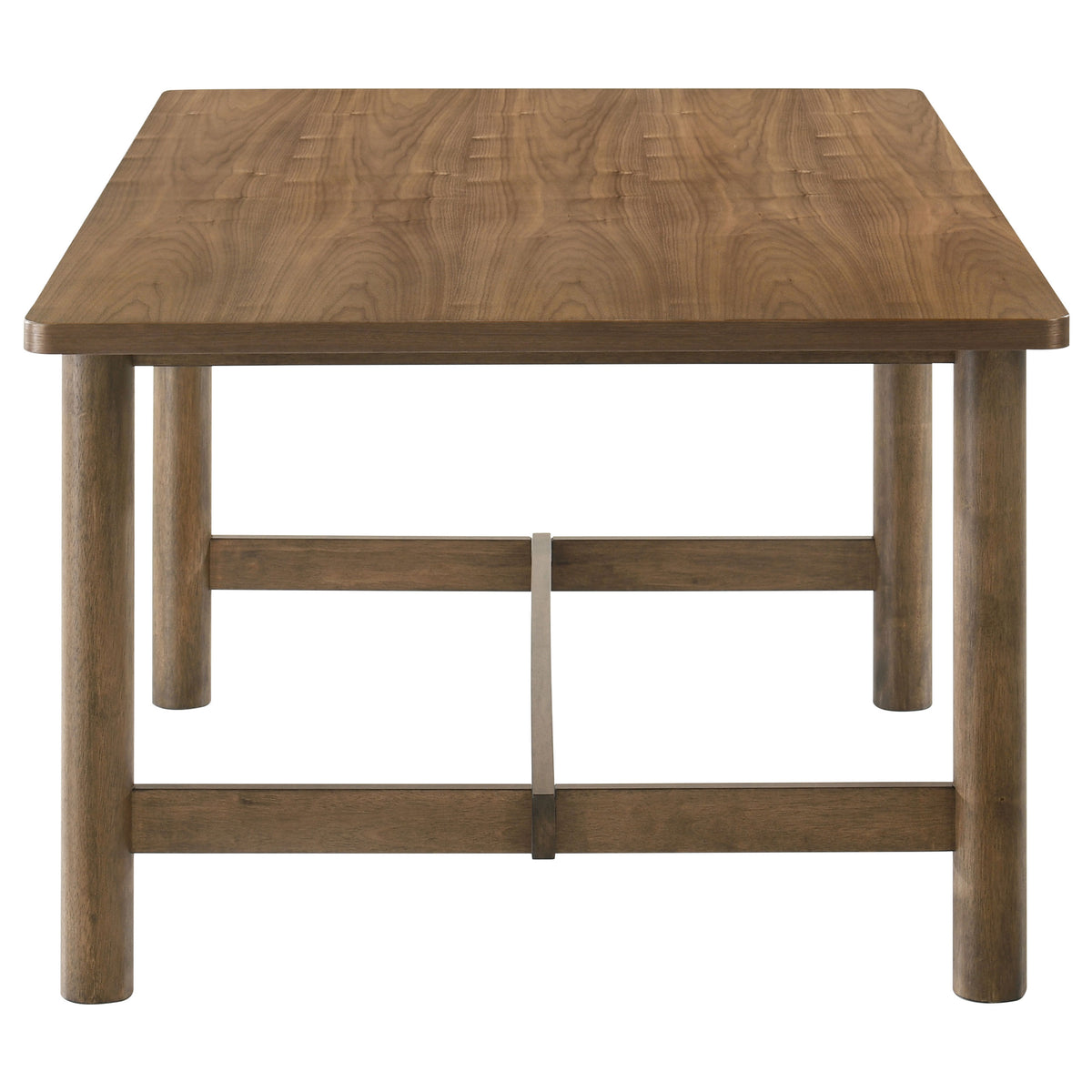 Crestmore Dining Collection - 71" Rectangular Trestle or 46" Round Table, Wedge-Back Chairs & Sideboard in Walnut – view 13