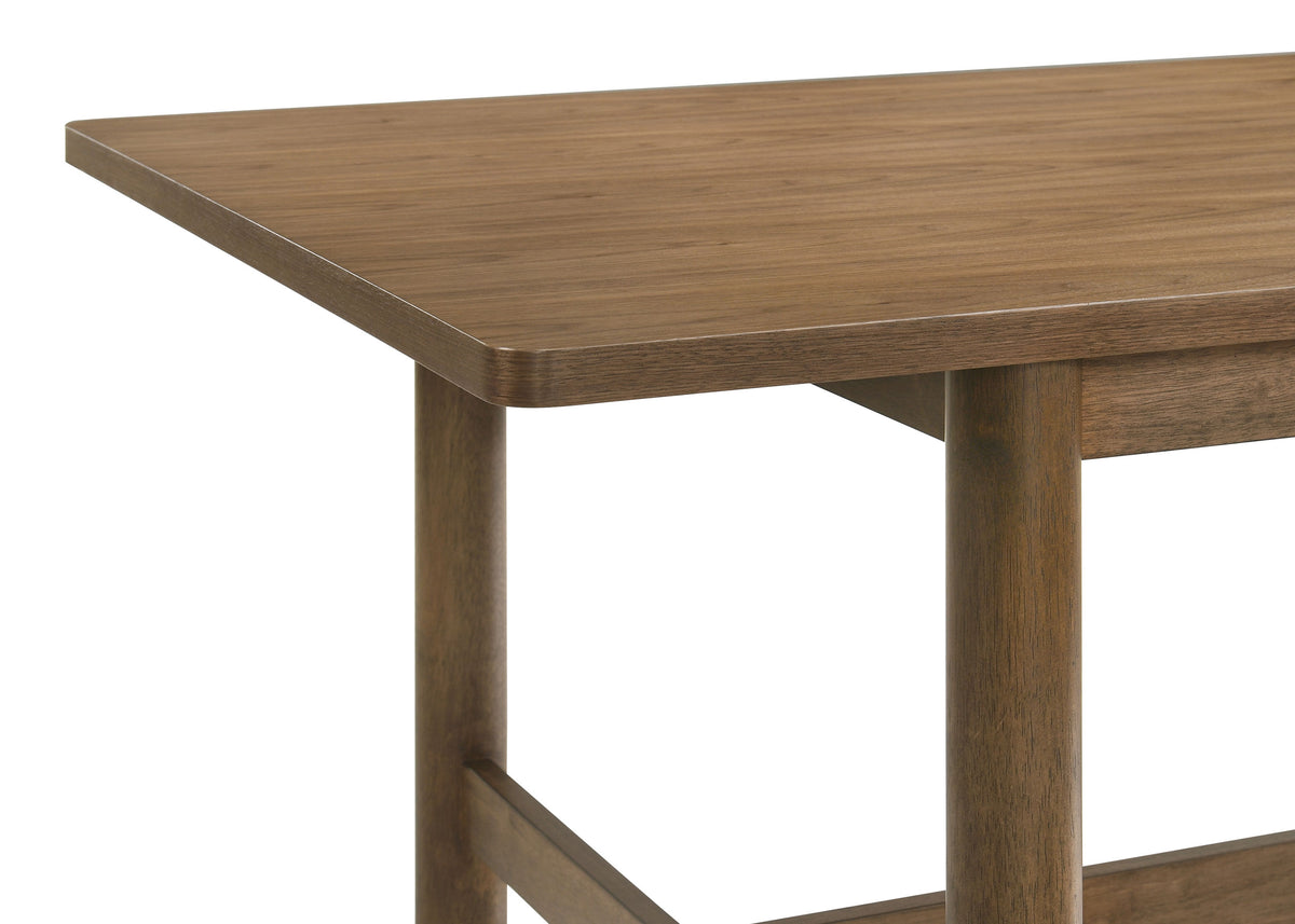 Crestmore Dining Collection - 71" Rectangular Trestle or 46" Round Table, Wedge-Back Chairs & Sideboard in Walnut – view 15