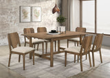 Crestmore Dining Collection - 71" Rectangular Trestle or 46" Round Table, Wedge-Back Chairs & Sideboard in Walnut – view 18